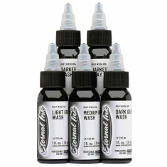 Tuș Gri Eternal Ink - (Tus de desen) Gray Wash, Set 5x30ml