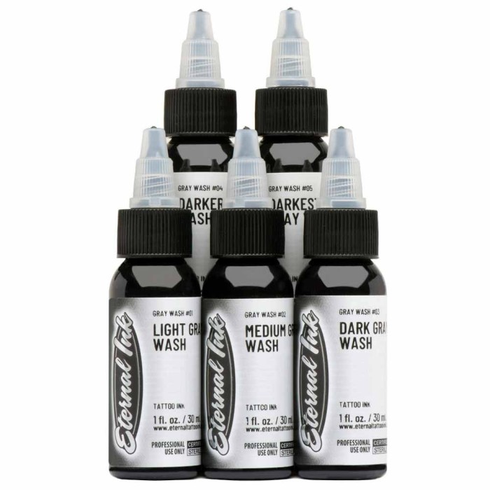 Tusuri Gri - ETERNAL - GrayWash (Tus de desen) - Set 5x30ml