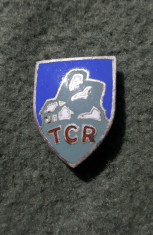 Insigna regalista interbelica TCR touring club Romania Turism foto