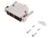 Carcasa D-Sub Ecranat Plastic ENCITECH, Compatibila D-Sub 25pin/HD 44pin, Drept, Cu Rasucire