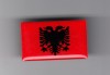 Insigna steag Albania - Editions Atlas, cu pin, Romania de la 1950