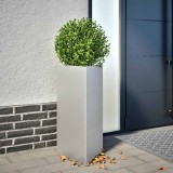 Cumpara ieftin Jardiniere grădină, 2 buc. 40x40x75 cm oțel galvanizat triunghi