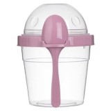 Caserola Dublă Plastic Fără BPA &ndash; Ideală pentru transportul alimentelor take awa, CMCLASS