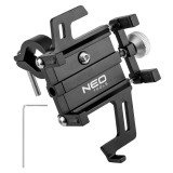 Suport telefon pentru bicicleta din aluminiu, reglabil 55-95 mm, NEO