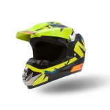 Casca motocross/enduro copii XTR, culoare negru/lime, marime YS(51-52cm) Cod Produs: MX_NEW XTR125-950