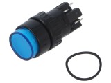 Comutator SPDT ON-(ON) cu LED, 2A/220VAC, montare pe panou