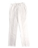Pantaloni Medicali Pe Stil, Albi cu Elastan cu dungă cusută - 4XL, talia-0-104cm, Alb