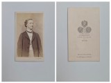 Fotografie de colectie CDV Atelier Ludwig Angerer, Fotograful Curtii din Viena, Portret de copil, Wien, Austria, Austro-Ungaria, ca. 1855-60