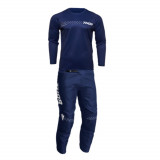 Costum Motocross/Enduro Thor Sector Minimal albastru cu alb