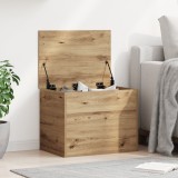 vidaXL Ladă depozitare cu capac, stejar artizanal 60x42x46 cm lemn