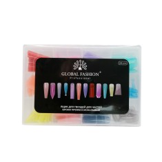 Forme superioare din plastic cu marcaje, 12 tipuri, 288 buc, colorate