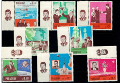 Paraguay 1967 - Cosmonautica, Kennedy, serie scurta neuzata foto