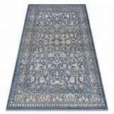 Covor L&acirc;nă NAIN Ornament, cadru, vintage 7557/51644 bej / albastru, 120x170 cm