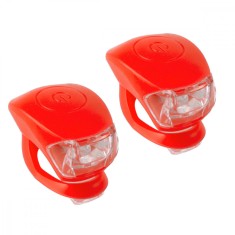 Set Flash cu Baterii M-WAVE COBRA IV - Rosu foto
