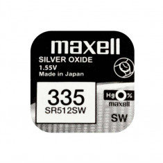 Baterie ceas Maxell SR512SW V335 1.55V, oxid de argint, 10buc/cutie