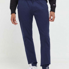 Tommy Jeans pantaloni barbati, culoarea albastru marin