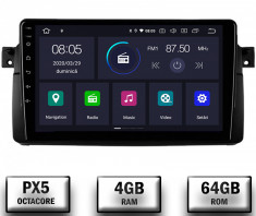 Navigatie BMW E46 M3, Android 10, Octacore PX5 4GB RAM + 64GB ROM, 9 Inch - AD-BGWBMWE469P5 foto