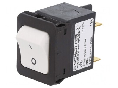 &amp;Icirc;ntrerupător de Supracurent 240VAC 60VDC 15A DPST MCB foto