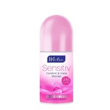 Antiperspirant Roll On, pentru femei, Inelia, Revers, Sensitive, 50ml