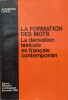 La Formation Des Mots La Derivation Lexicale En Francais Cont - Alexandra Cunita , A710