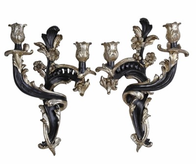 Set doua sfesnice din rasini stil venetian OAR668 foto