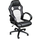 Scaun Gamer Basic negru-alb