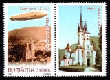 Romania 2004, LP 1652 a, Zeppelin Brasov, cu vinieta Biserica dreapta, MNH! RAR!, Aviatie, Nestampilat