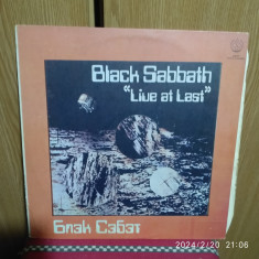 -Y- BLACK SABBATH - LIVE AT LAST ( EX++) - DISC VINIL LP