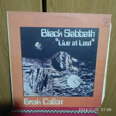 -Y- BLACK SABBATH - LIVE AT LAST ( EX++) - DISC VINIL LP foto