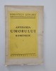 Carte veche 1935 Antologia umorului romanesc volum unu