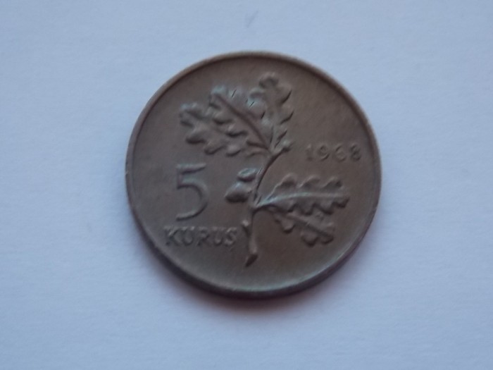 5 KURUS 1968 TURCIA