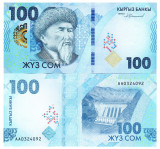 Kyrgyzstan 100 Som 2024 P-36 UNC