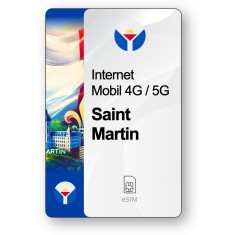 eSIM Internet Saint Martin, valabil 7 zile, trafic 1 GB, Standard