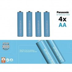 Panasonic Eneloop Lite AA R6 1.2V 1000mAh Baterii Set 4 Buca?i foto