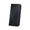 Husa Flip Carte Smart Lenovo K6, Piele Eco, Neagra