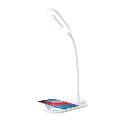 Lampa LED de birou Home DK-H12, Incarcator wireless, 3 moduri, control touch, USB-C, 6W foto