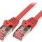 Patch Cord S/FTP Cat6 Cu LSZH Roșu 10m