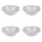 Set boluri, 8 piese, 445 ml, Portelan, Alb fildes