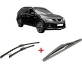 Cumpara ieftin Set 3 stergatoare NISSAN X-TRAIL III (T32_, T32R, T32RR) 2014, pentru parbriz si luneta, Bosch Twin