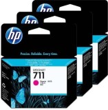 Tri-Pack Original HP Magenta nr.711 pentru DesignJet T120|T520 "CZ135A"