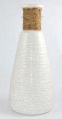 Vaza ceramica alba 28cm cu sfoara foto