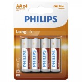 Baterii PH LONGLIFE AA 4-BLISTER, Philips