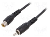Cablu RCA soclu-mufă 10m negru LOGILINK