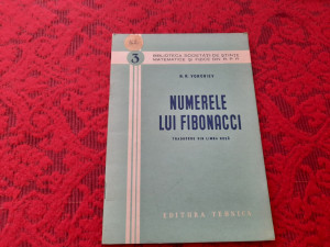 NUMERELE LUI FIBONACCI N.N VOROBIEV RF14/4 | Okazii.ro