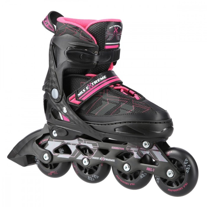 Role reglabile Nils Extreme NA11002 Negru/Mov, M(35-38)