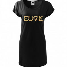 Tricou rochie Malfini bumbac print "Fuck Love" marimi S, M, L, XL