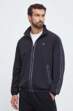 Adidas Originals geaca barbati, culoarea negru, de tranzitie, oversize