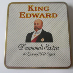 Pachet gol din tabla King Edward-Diamonds Extra 10 luxury mild cigars