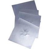 Set 4x Folii Protectie Plita sau Aragaz, din material ignifug, Reutilizabile si Universale, Premium, Gri, CBD CORAL BEST DEALS 27 centimetru 27 centim