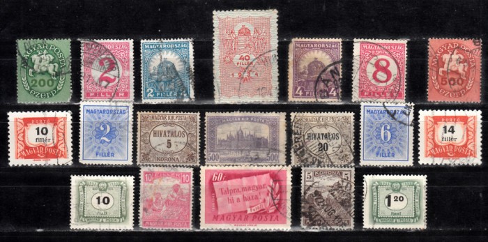 A7 T5 11 - Timbre foarte vechi - Ungaria